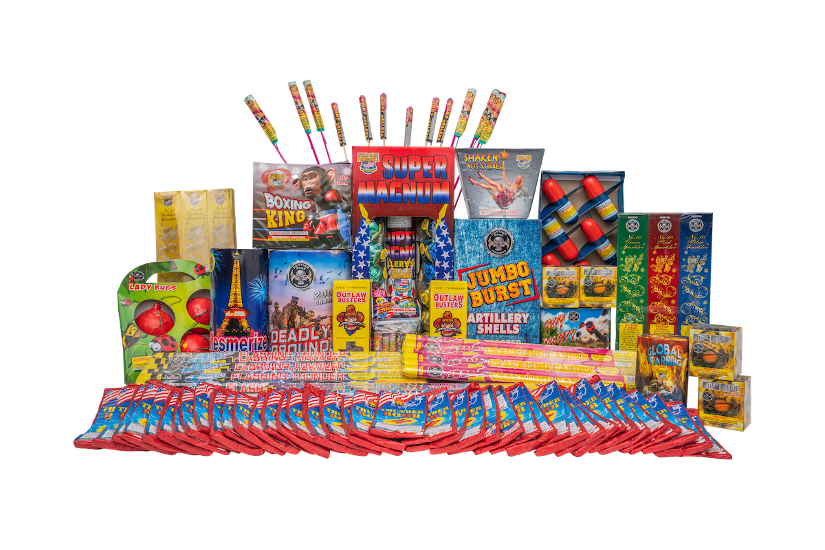 Gorilla Box Fireworks Sampler (case)- - Red Apple Fireworks